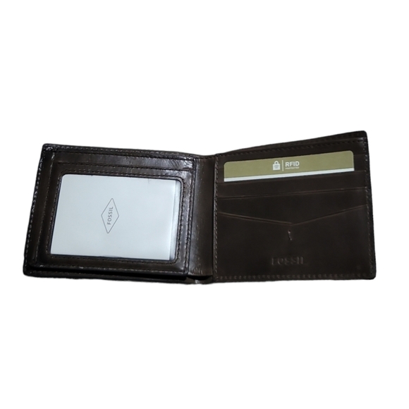 Fossil Wallet "Allen" (brown)  RFID Traveler - Picture 4 of 4